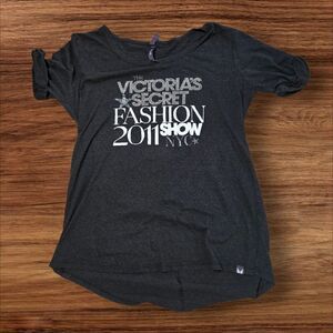 Victoria's Secret Black Super Model Essentials 2011 Fashion Show Tee Shirt